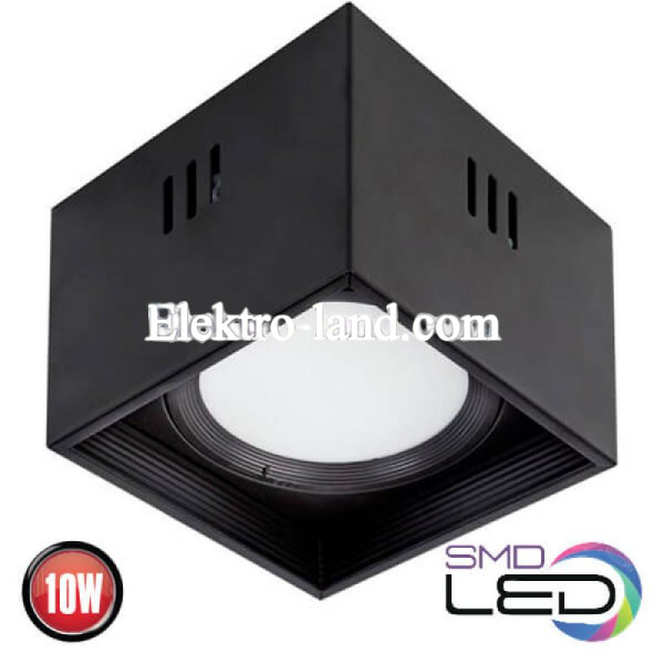 Накладной светильник LED 10W HOROZ SANDRA-SQ10 4200K квадрат